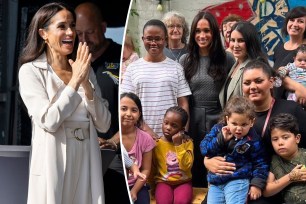 Meghan Markle split with her and women and children at TrebeCafé.